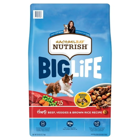 UPC: 0071190761866 | Rachael Ray Nutrish Big Life Dry Dog Food for Big Dogs Hearty Beef Veggies & Brown Rice Recipe 28 lb Bag