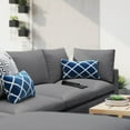 thumbnail image 2 of Modular Lounge Sectional Deep Sofa Set, Sunbrella, Grey Gray, Fabric, Modern Contemporary, Outdoor Patio Balcony Cafe Bistro Garden Furniture Hotel Hospitality, 2 of 10