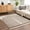 Peach, Dark Brown / Yasuo, variant on Hauteloom Yasuo Living Room, Bedroom Machine Washable Area Rug - Contemporary - High Pile - Peach, Lime Green - 7'10" x 10'