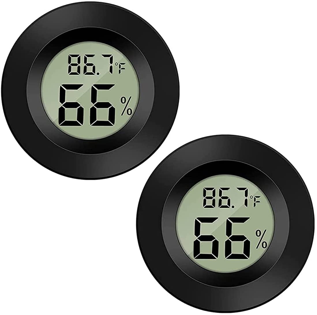 DOOMAY 2-Pack Mini Hygrometer Indoor Thermometer, Humidity Gauge with  Celsius (℃), Humidity Meter Digital Temperature Monitor for Greenhouse  Babyroom Cellar Reptile Incubator Closet - Yahoo Shopping
