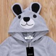 thumbnail image 3 of ITFABS Kids Hooded Romper, Cartoon Bear Jumpsuit, Zipper One-piece Clothes, 3 of 6
