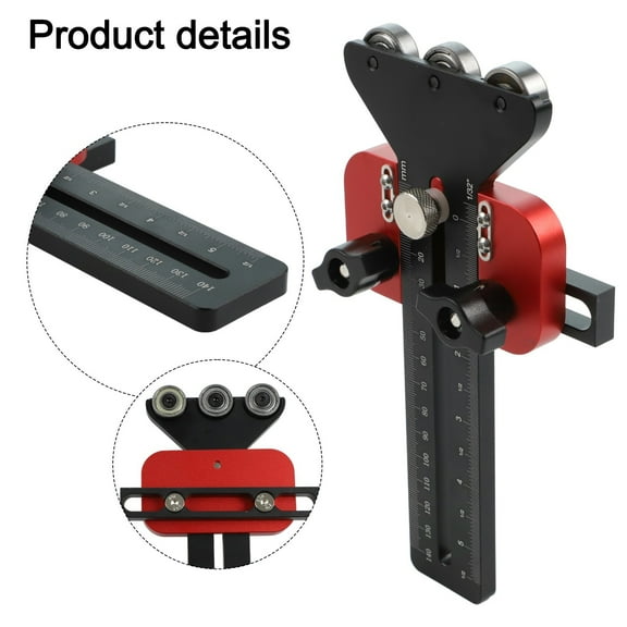 Thin Rip Table Saw Jig With 3 Pulleys Woodworking Table Saw Plate Cutting Locator Workbench Sliding Groove Positioning