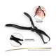 thumbnail image 4 of Hair Extension Pliers Stainless Steel Hair Extension Tools Microlink Bead Remover Pliers for Hair E black, 4 of 5