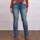 thumbnail image 4 of WILLBEST Jeans Mujer Pantalones Vaqueros de Cintura Alta, Elásticos, de Pierna Recta, Cómodos y Ajustados, Largos para Mujer Grande, 4 of 5