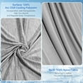 thumbnail image 6 of Alanda Cooling Blanket for Hot Sleepers, Q-MAX>0.5 Double-Sided Cooling Fiber Summer Blanket Queen Size, Gray, 79" x 86", 6 of 9