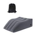 thumbnail image 1 of Almohada inflable para piernas de PVC respetuosa con el medio ambiente con forma de cuña triangular para descansar las piernas X7S3, cojín y almohada portátil para descansar los pies, 1 of 7
