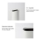 thumbnail image 4 of Cubo de basura de plástico delgado blanco, cubo de reciclaje, basurero delgado, basurero de plástico estrecho para dormitorio, baño, oficina, lavandería, cocina, baño, inodoro, desmontable, 4 of 6