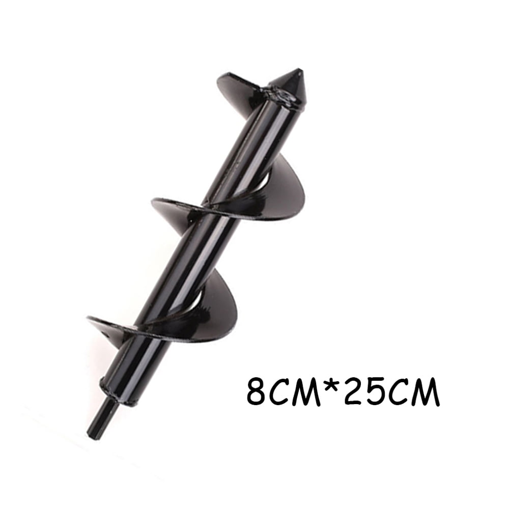 Spiral Drill Bit Earth Auger Flower Bulb Auger Ground Hole Digger Drilling Yard Planting Weeding Bedding Tool