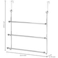 MyGift 24inch OverTheDoor width ChromePlated Finish Towel Rack