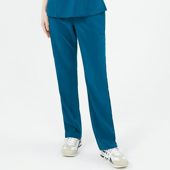 Steven & Mom Women Classic Stretchy Nurse Uniform Scrub Cargo Pant