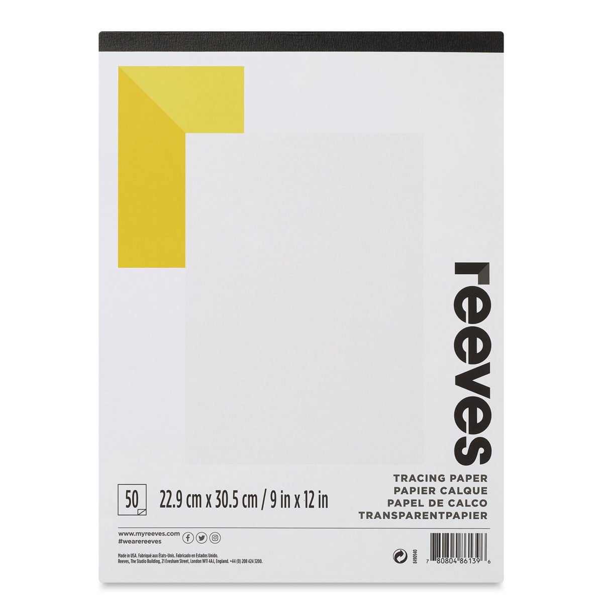 Reeves 9" x 12" Tracing Pad - 25lb/50 sheets