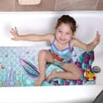 thumbnail image 3 of Mermaid Bathtub Mat Non Slip Shower Mat Extra Long Anti Slip Bath Mats for Tub with Suction Cups and Drain Holes, 3 of 6