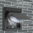 thumbnail image 6 of 4 Inch Carbon Steel Square Dryer Vent Guard Hood High Strength Auto Closing Exhaust Exterior Vent Cover for Bathroom Kitchen Garage, 6 of 11