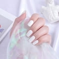 thumbnail image 2 of RAGUPEL White Solid Color Free Nail Light/Lamp Gel Nail Stickers 20 Extra-Long Manicure Strips Gel Nail Strips, 2 of 7