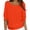 284#Orange, variant on Women Summer Fall Lightweight Sweaters 3/4 Sleeve Loose Knit Pullover Elegant Work Tops Business Casual Outfits Orange 4XL