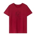thumbnail image 2 of Camiseta para mujer básica camiseta cuello redondo para viajes de oficina senderismo viajes M, 2 of 7