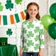 thumbnail image 4 of Blusas y camisas de manga larga con cuello redondo, informales, con estampado del Día de San Patricio, de manga tres cuartos y cuello redondo, para niños de talla mediana y grande., 4 of 6