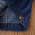 thumbnail image 7 of Toddler Boys Denim Jacket 4t 5t Long Sleeve Button Down Shirt Coat Collared Comfort Cotton Fall Jean Outerwear with Pocket, Dark Blue2 Years, 7 of 7