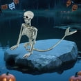 thumbnail image 5 of 36inch Halloween mermaid skeleton, with flexible joints, can be posed and hung, suitable for Halloween indoor and outdoor decorations, parties, horror scenes and other occasions, 5 of 7