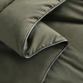 thumbnail image 5 of All Season Down Alternative Comforter,Quilted Duvet Insert - Hypoallergenic, Fluffy, Ultralsoft,Dark Green,Queen 88"L x 88"W, 5 of 5