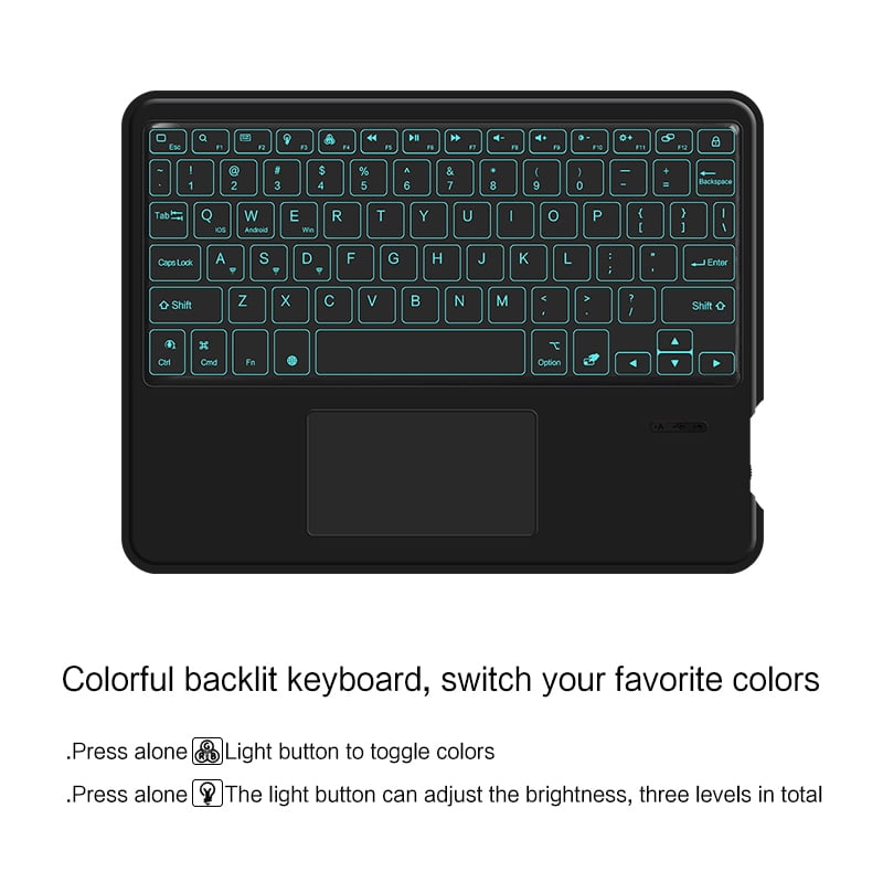 Deutsch Wireless Bluetooth Backlight Touchpad Keyboard For Phone iPad Tablet Laptop German keyboard For Android iOS Windows
