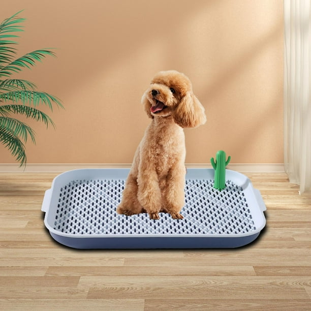Bandeja de orinal de malla para inodoro para perros, caja de arena