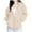 Beige, variant on Futezty Women's Drawstring Zip Up Cute Hoodies Fall Jacket Oversized Casual Sweatshirts with Pocket