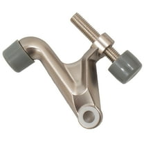 Heavy-Duty Aluminum Hinge Pin Door Stop, Satin Nickel by Stone Harbor Hardware