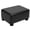 PU-Black, variant on CAROLMADE Small Footstool with Legs Foot Stool Ottoman Under Desk Footrest for Living Room Bedroom and Office, PU Brown