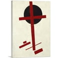 thumbnail image 1 of ARTCANVAS Mystic-Suprematism - Red Cross on a Black Circle 1922 Canvas Art Print by Kazimir Malevich - Size: 26" x 18" (1.50" Deep), 1 of 9