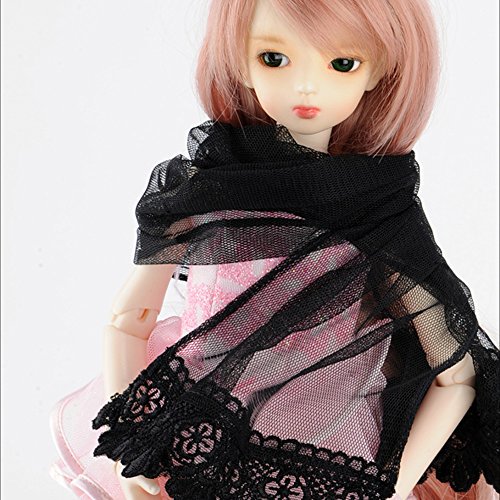 Dollmore Accessries Model & SD - bufanda de encaje de gasa (negro) Dollmore 671203137062