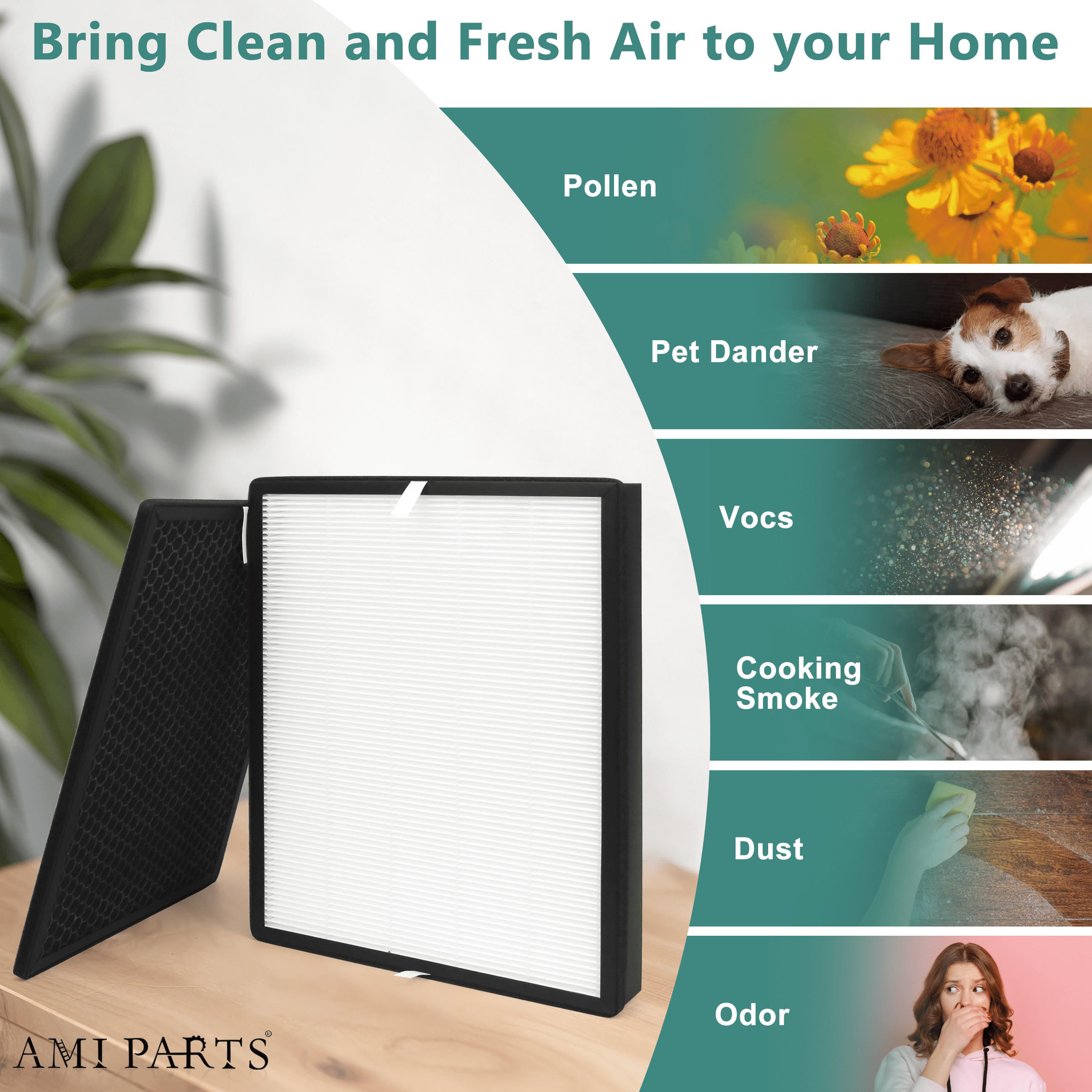 AMI PARTS FY2420/30 HEPA Filter for Philips Air Purifiers AC2889, AC2882, AC2887, AC2880, 2000, 2000i Series
