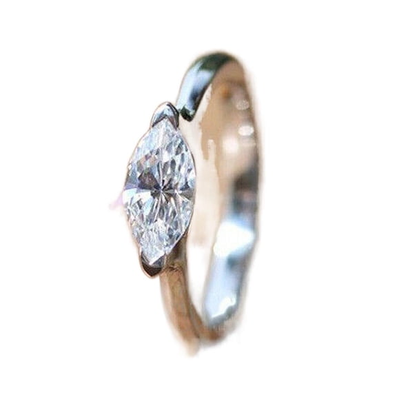 LINXIQIN Modern Promise Ring Party Ladies Gift for Wife Comfortable Fit High Quality Cubic Zirconia AAA Zircon Ring Thoughtful Surprise Comes in Elegant Box