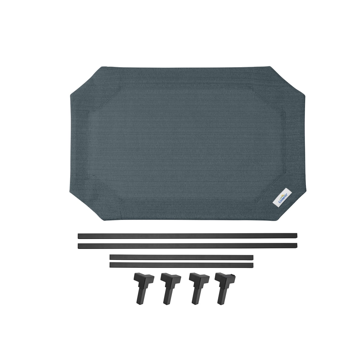 Coolaroo Cooling Elevated Dog Bed PRO with Heatshield, Medium, Easy Assembly, Pacific Crest Blue