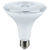 Satco 14 Watt Dusk to Dawn LED - PAR38 - 3000K - Medium Base - White Finish - 120 Volt