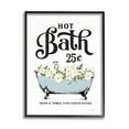 thumbnail image 2 of Stupell Industries Hot Bath Vintage Advertisement White Floral Blue Tub, 24 x 30, Design by Lettered and Lined, 2 of 5