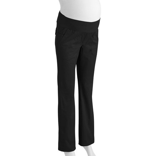 Oh! Mamma Maternity DemiPanel Bootcut Modern Twill Pants