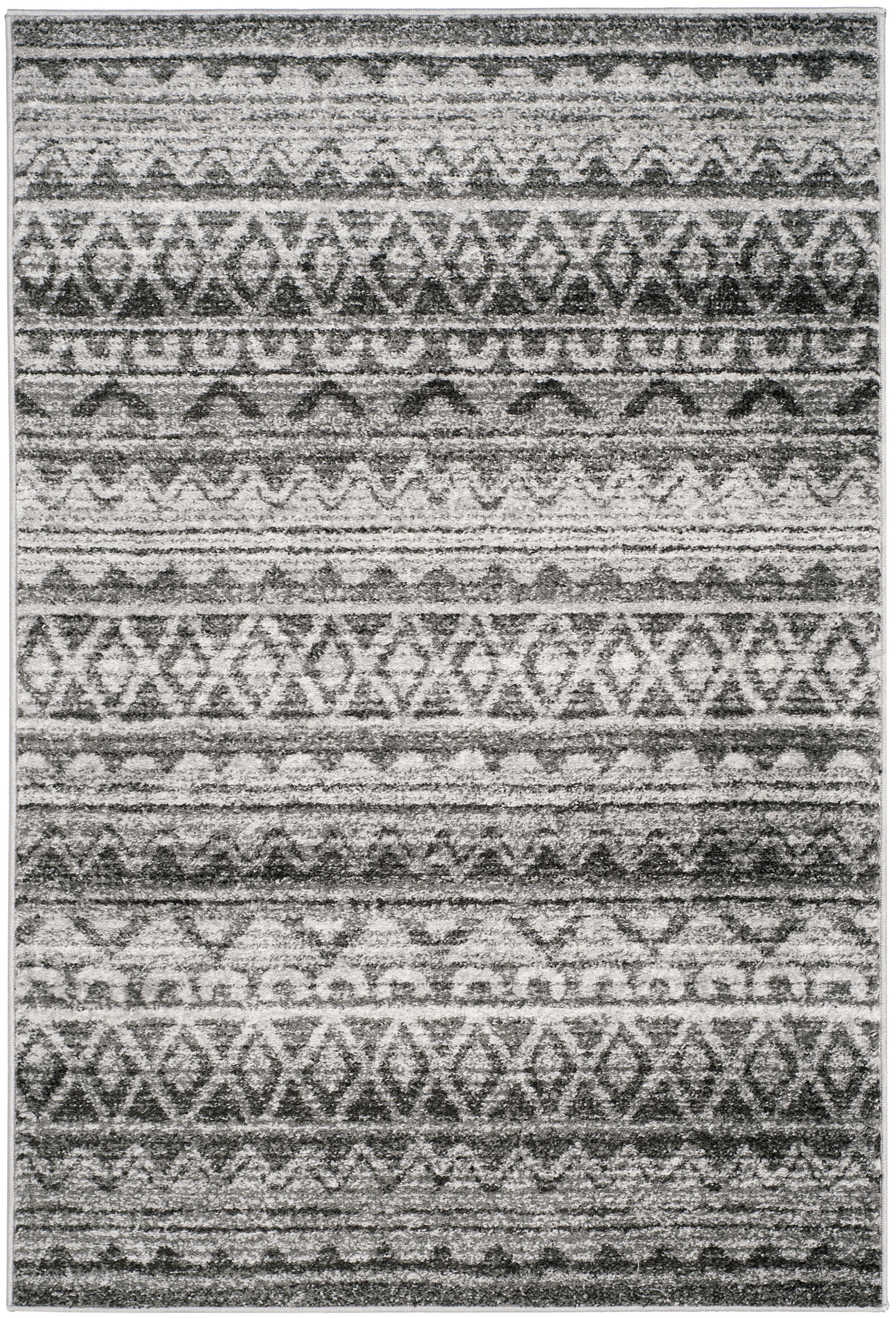 SAFAVIEH Adirondack Emil Southwestern Area Rug, Ivory/Charcoal, 4' x 6'