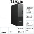 thumbnail image 2 of Lenovo ThinkCentre neo 55s Gen 6 ,SFF,AMD Ryzen 7 250 / up to 5.1 GHz,32 GB DDR5 RAM 1 TB SSD ,AMD Radeon™ 780M,Wi-Fi 7,Windows 11 Pro, Black, 2 of 9