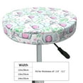 thumbnail image 2 of Uemuo Rabbit Back View Pattern Round Bar Stool Seat Covers Washable Stool Cushion Slipcover Elastic Bar Chair Covers-12 inch, 2 of 7