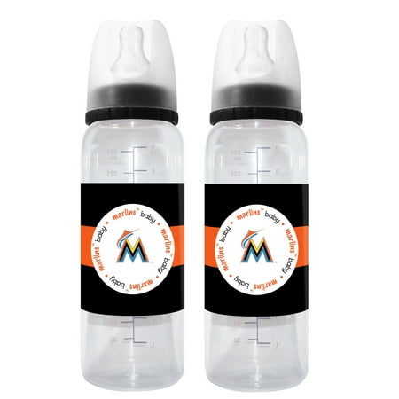 MLB - Baby Fanatic - 2 Pack Baby Bottle, Florida Marlins