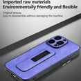 thumbnail image 3 of Premium Leather Phone Case With Sliding Bracket For Iphone 15 Series,iPhone 15 Pro, 3 of 6