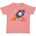 thumbnail image 3 of Inktastic 2nd Birthday Rocketship Space Party Boys or Girls Toddler T-Shirt, 3 of 5