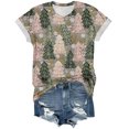 thumbnail image 5 of TOWED22 Christmas Shirts Women Merry Christmas Printed T-Shirts Short Sleeve Holiday Tee Xmas Gift Tops,XXL, 5 of 9