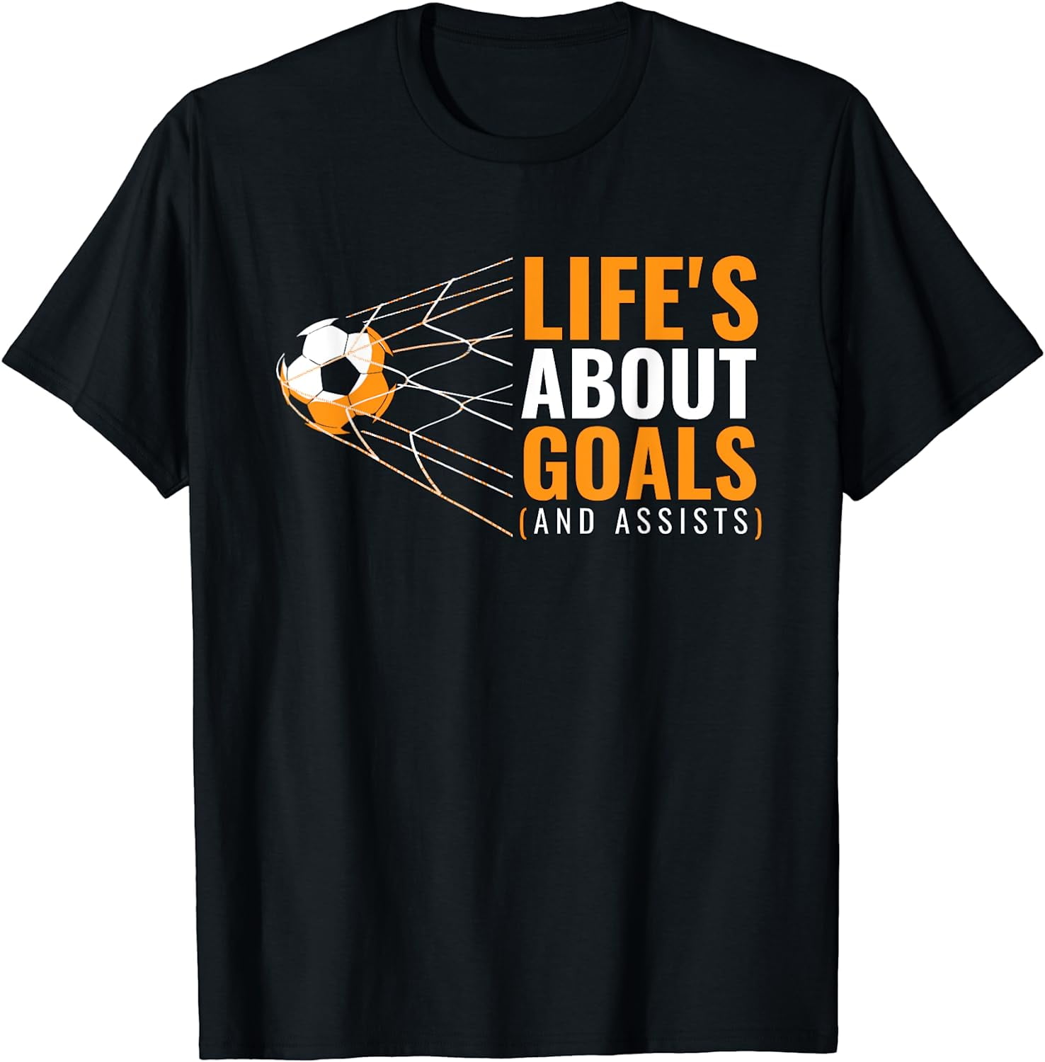 Soccer Shirt for Boys 'Life's About Goals' Boys Soccer TShirt