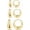 Gold-chunky hoops 8 10 12, variant on Small Silver Plating Huggie Hoop Earrings Set for Women, Hypoallergenic 14K Gold Plated Hoops Stacks for Multiple Piercings, Dainty Cute Mini Lightweight Cartilage Studs Trendy Jewelry Gift