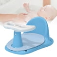 thumbnail image 3 of Asiento de baño para bebé: cómodo y seguro azul y naranja, 3 of 7