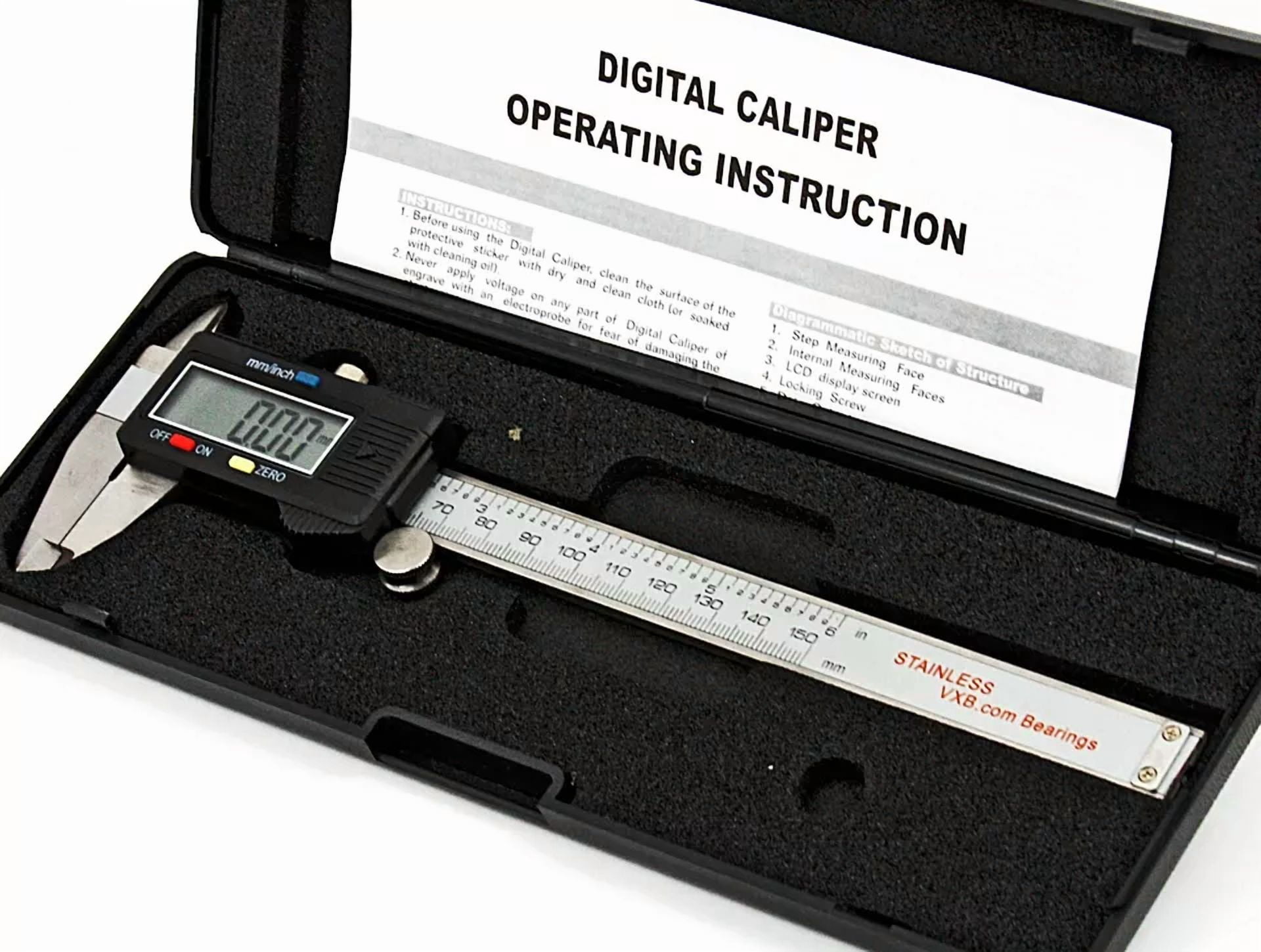 CRESTIN- 6 Inch Digital Electronic Vernier Caliper Measuring Tool With Lcd Display 150Mm