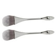 thumbnail image 5 of 2 cepillos para polvo para decoración de uñas, cerdas suaves, mango ergonómico, cepillo multiusos para polvo para uso en manicura, plateado, 5 of 5