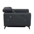 thumbnail image 4 of Titan Furnishings Italian Leather Chair with Power Recliner in Dark Gray, 4 of 12